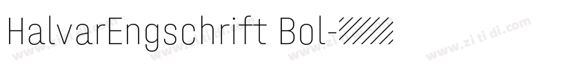 HalvarEngschrift Bol字体转换